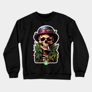 Skull smoking weed Crewneck Sweatshirt